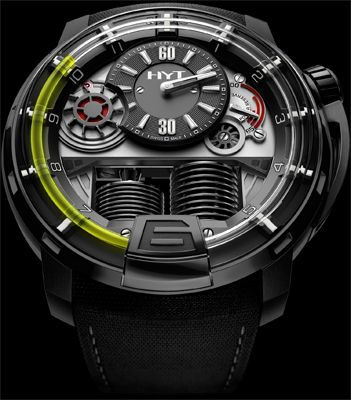  HYT H1 Hydro Mechanical Watch Black DLC