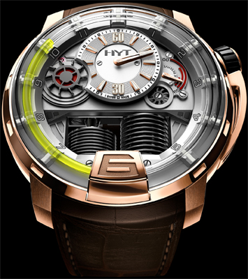  HYT H1 Hydro Mechanical Watch Pink gold (5N)