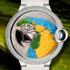 SIHH 2014:   Ballon Bleu de Cartier Floral-Marquetry Parrot  Cartier