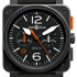 BaselWorld 2014: BR 03-4 Carbon Orange Limited Edition  Bell & Ross