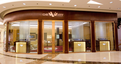 новый бутик часовой компании DeWitt в Гонконге