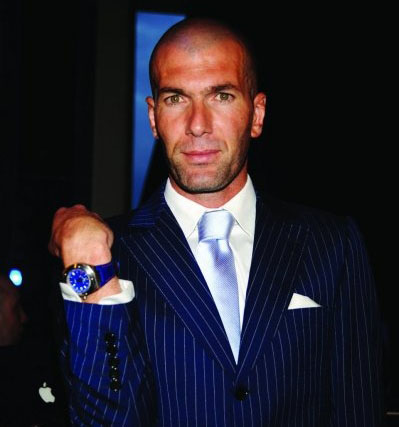 Зинедин Зидан с часами WC Ingenieur Automatic Edition Zinédine Zidane