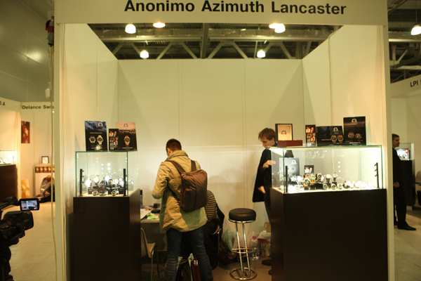 стенд часов Anonimo, Azimuth  и Lancaster на часовой выставке Moscow Watch Expo 2011