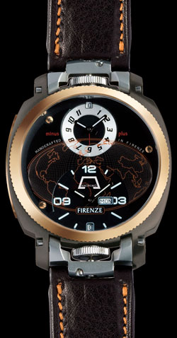 часы Anonimo Firenze Dual Time Drass Gold (ref. 2009)