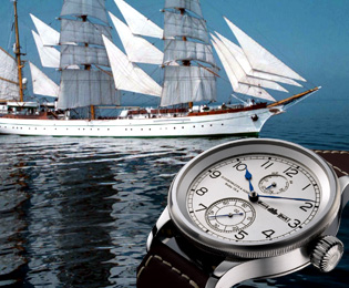 часы и корабль Gorch Fock I