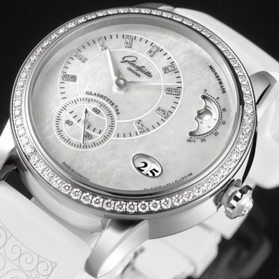 Часы Glashütte Original с перламутровым циферблатом