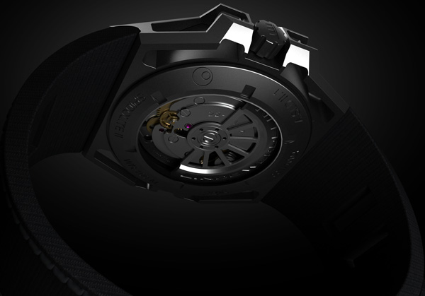 задняя сторона часов SpidoLite II Titanium Anthracite DLC