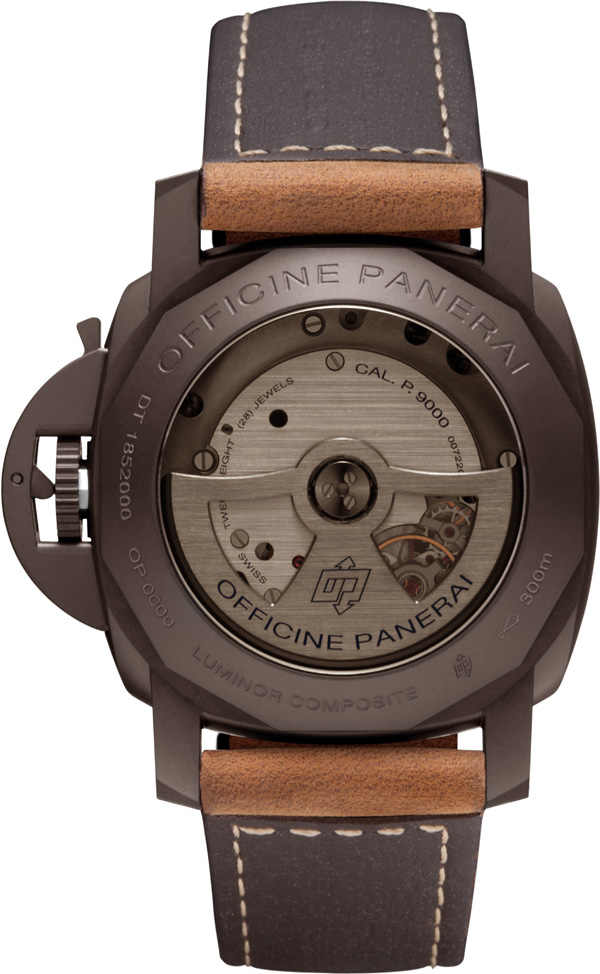 задняя сторона часов Luminor Marina 1950 3 Days Automatic Composite