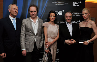 Lutz Bethge, Mikhail Petrenko, Andie MacDowell, Valery Gergiev  Franziska Knuppe