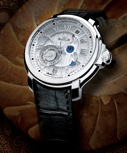 The Septagraph, white dial