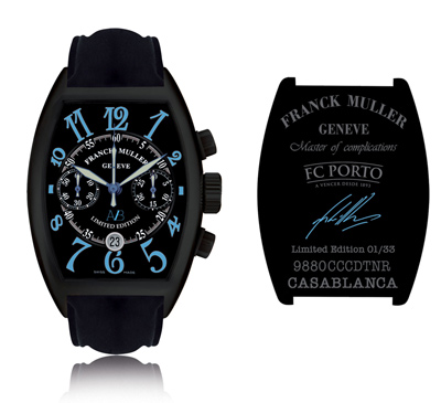 The André Villas-Boas Limited Edition, based on a black Casablanca Chronograph