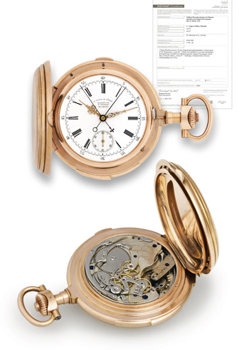 часы A. Lange & Söhne с минутным репетиром и удвоенной функцией хронографа