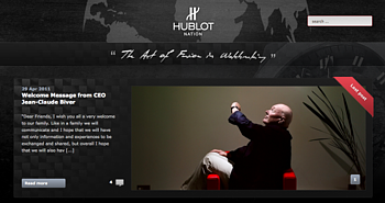 Новый блог Hublot
