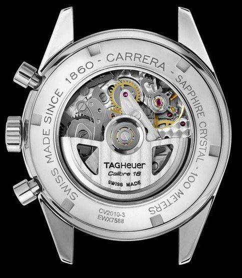 задняя сторона часов Carrera Ring-Master от Tag Heuer