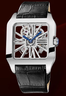 часы Santos De Cartier Skeleton