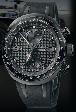 часы  Oris TT3 Хронограф Black