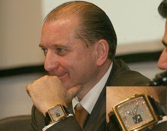 Владимир Владимирович Артяков с часами Ulysse Nardin