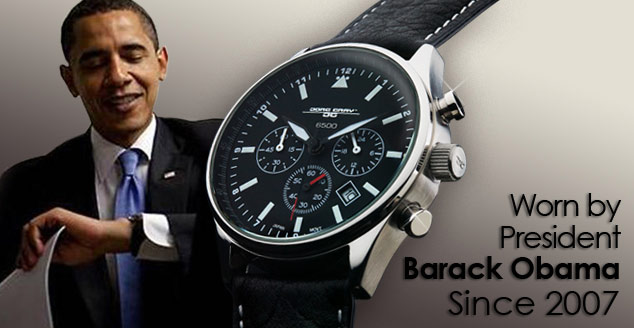 Барак Обама и часы Jorg Gray