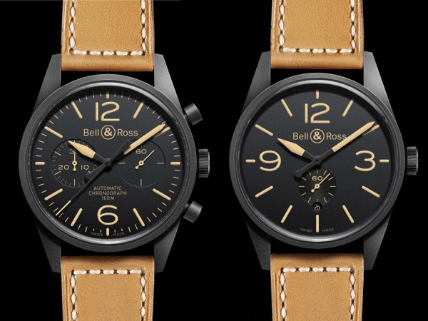 часы Bell & Ross Vintage BR 126 Carbon и BR 123 Carbon