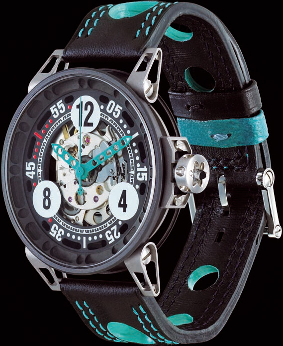 часы Blue Triplettes (Ref. V6-44-B-LT-ABL-BON) от Bernard Richards Manufacture