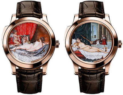 часы Jaeger-LeCoultre Master Minute Repeater Venus («Венера перед зеркалом» Диего Веласкеса и «Венера Урбинская»)