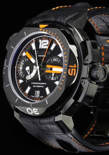 дайверские часы Clerc Hydroscaph Central Chronograph