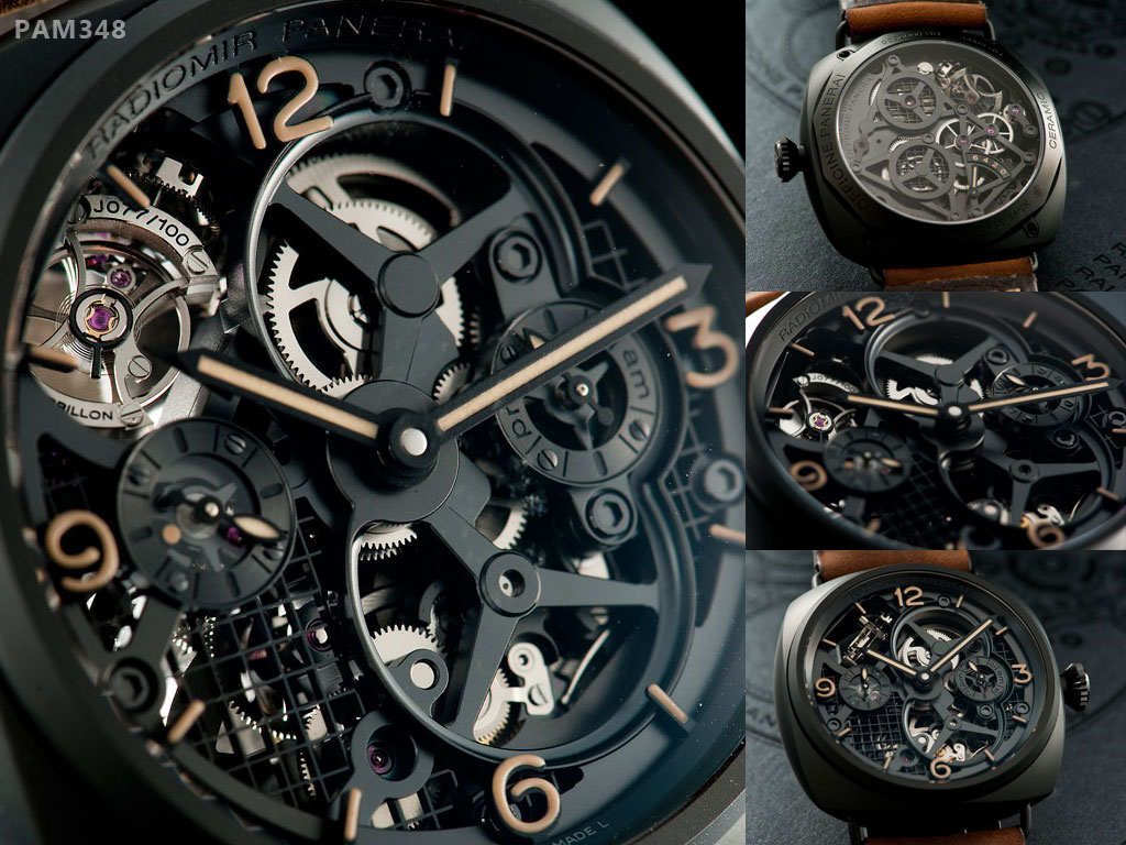 часы Radiomir Tourbillon GMT Ceramica (PAM 00348) часы Radiomir Tourbillon GMT Ceramica (PAM 00348)