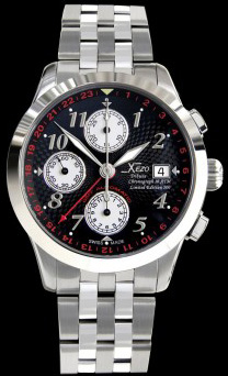 часы Tribune Chronograph GMT Valjoux 7754