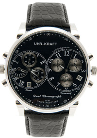 часы Uhr-Kraft Dual Chrono Black из лоллекции Dualtimer