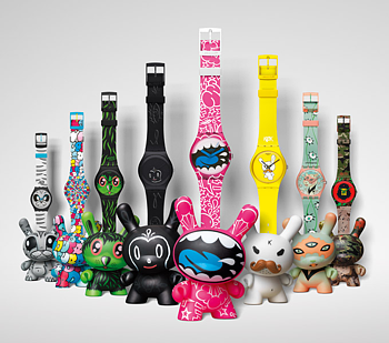 Часы Swatch и игрушки Данни
