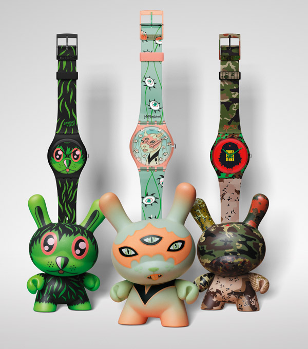 Часы Swatch и игрушки Данни