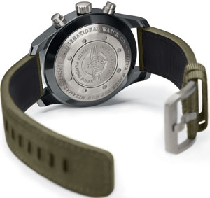 задняя сторона часов Pilot’s Watch Chronograph TOP GUN Miramar (Ref. IW388002)