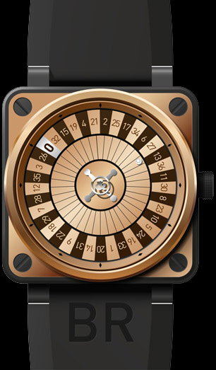 часы Bell & Ross BR01 Casino Pink Gold
