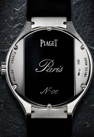 задняя сторона часов Piaget Polo Tourbillon Relatif Paris (Ref. G0A33044)
