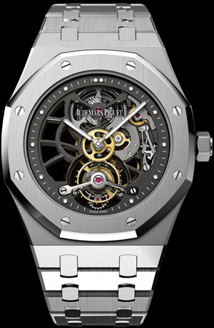 часы Audemars Piguet Royal Oak Openworked Tourbillon 40th Anniversary (ref. 26511PT.OO.1220PT.01)