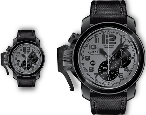 часы Chronofighter Oversize Black Sahara (Ref. 2CCAU.S01A)
