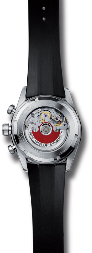 задняя сторона часов Oris Artix GT Chronograph (Ref. No. 674 7661 4434)