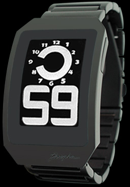 часы Phosphor Digital Hour IP Black