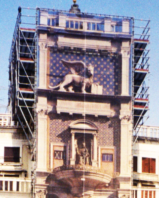 реставрация часовой башни в венеции