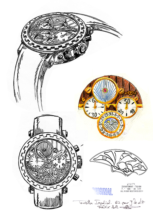 эскиз часов Tourbillon Imperial