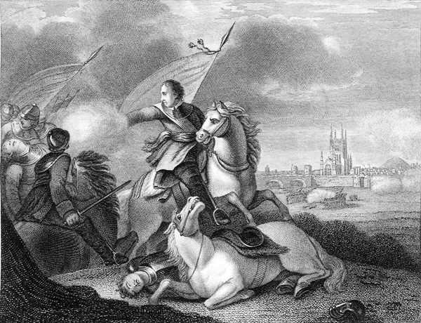 Оливер Кромвель в битве при Вустере