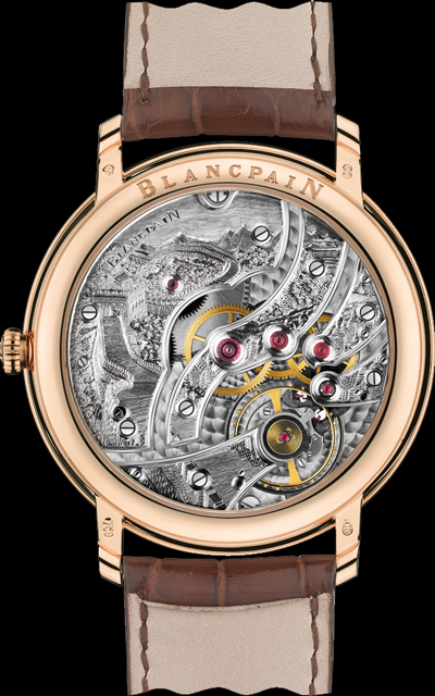 задняя сторона часов Blancpain Villeret Grande Decoration (Китайская стена) задняя сторона часов Blancpain Villeret Grande Decoration (Китайская стена)