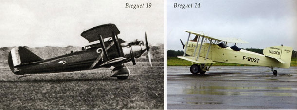 биплан Breguet XIX или Br.19 и биплан Breguet XIV