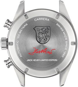 задняя сторона часов Carrera Jack Heuer 80th Birthday