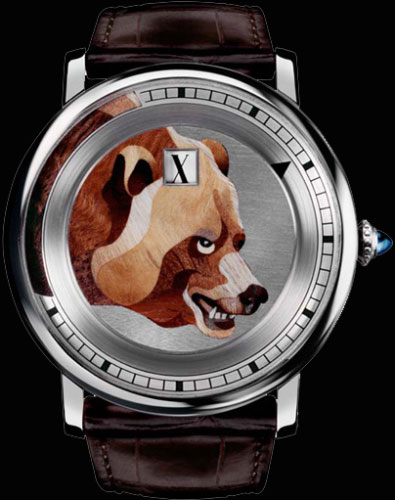 часы Rotonde de Cartier Jumping Hours bear motif (Ref. CRHPI00329)