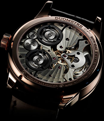 задняя сторона часов Jaeger-LeCoultre Duometre à Spherotourbillon (ref. 605 25 20)
