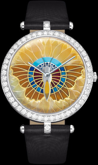 часы Extraordinary Butterfly yellow (ref. TBC22)
