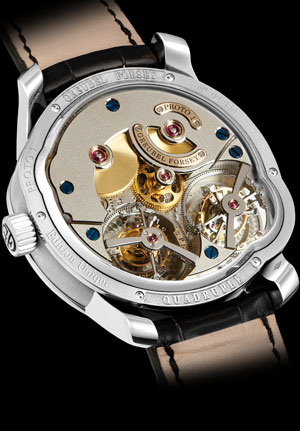 задняя сторона часов Quadruple Tourbillon Secret