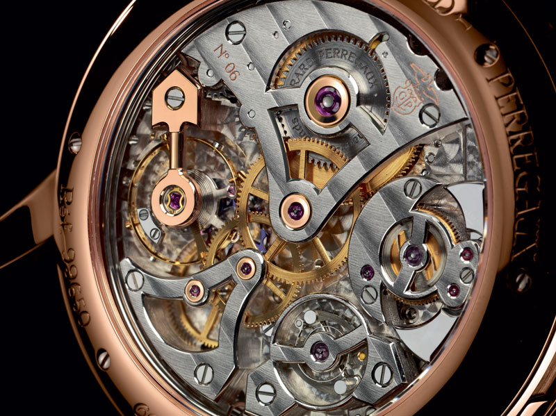 задняя сторона часов Girard-Perregaux 1966 Minute Repeater (Ref: 99650-52-711-BK6A)