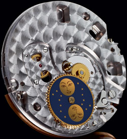 механизм часов Girard-Perregaux 1966 Lady Moon phase - мануфактурный калибр 3300-0067